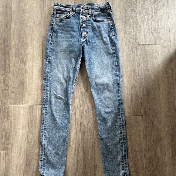Rag & Bone Nina High-Rise Skinny Jean with Button Fly - Picture 3 of 5